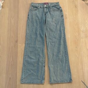 Edikted Blue Flare & Wide Leg Jeans